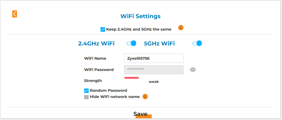 A screenshot of a wifi settingsDescription automatically generated