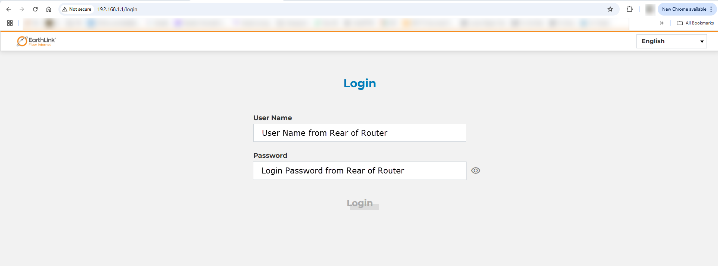A screenshot of a login pageDescription automatically generated
