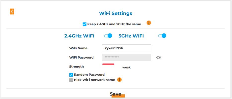 A screenshot of a wifi settings

Description automatically generated
